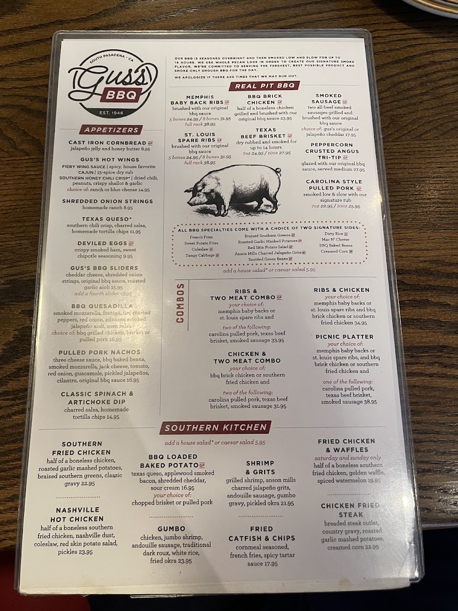 Gus's BBQ Menu - Image 4